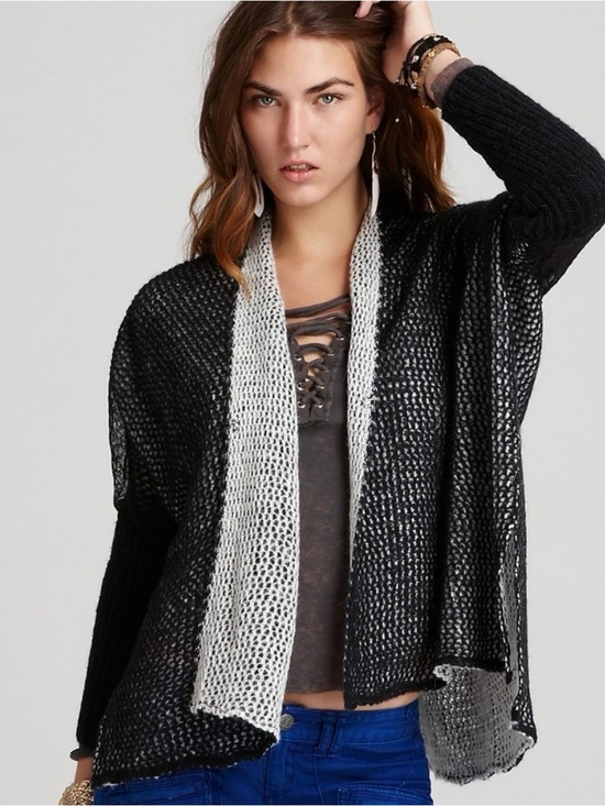 Free People Sweaters - Free people peekaboo lace back cardigan